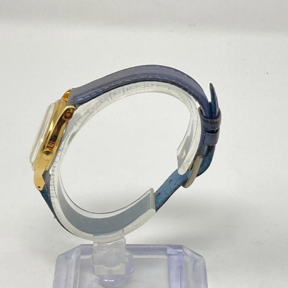 Vtg Lorus Womens Watch 26mm Mickey Mouse Gold Tone V515-6080 Leather New Battery - Picture 5 of 15